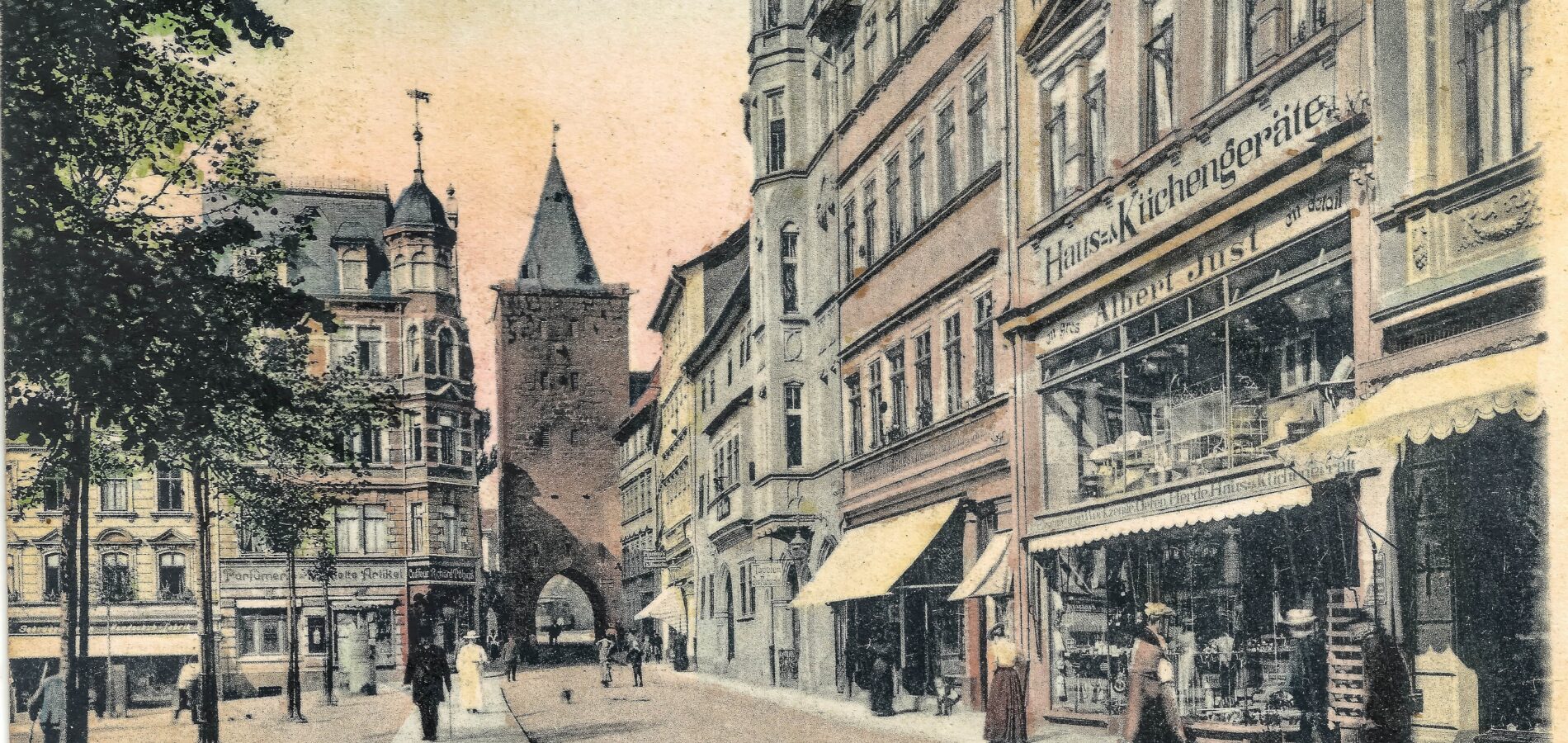Altes Bild der Johannis-Straße in Jena