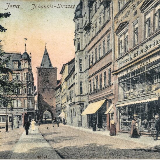 Altes Bild der Johannis-Straße in Jena